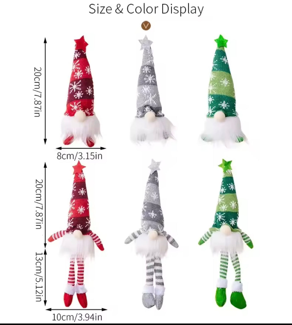 6 kerstmis poppetjes met verlichting